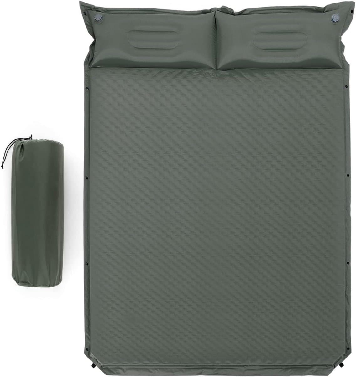 Zylo® Veldbed 2 Personen - Veldbed Kamperen - Veldbed - Groen - 186cm x 130cm x 4cm