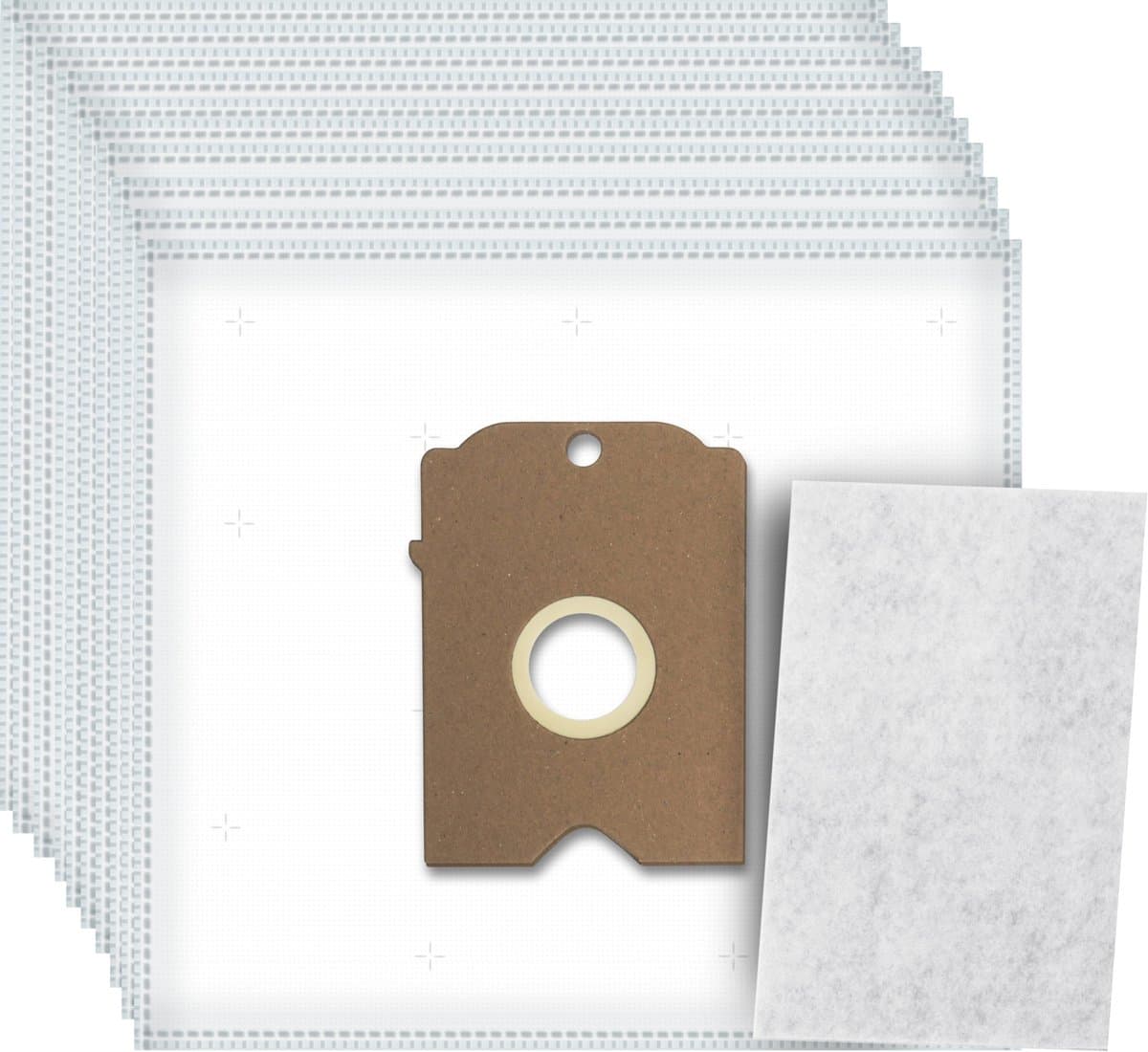 10x Dparts stofzuigerzakken en 1 filter geschikt voor Siemens Big Bag 3L en Bosch Arriva - type K - SI71