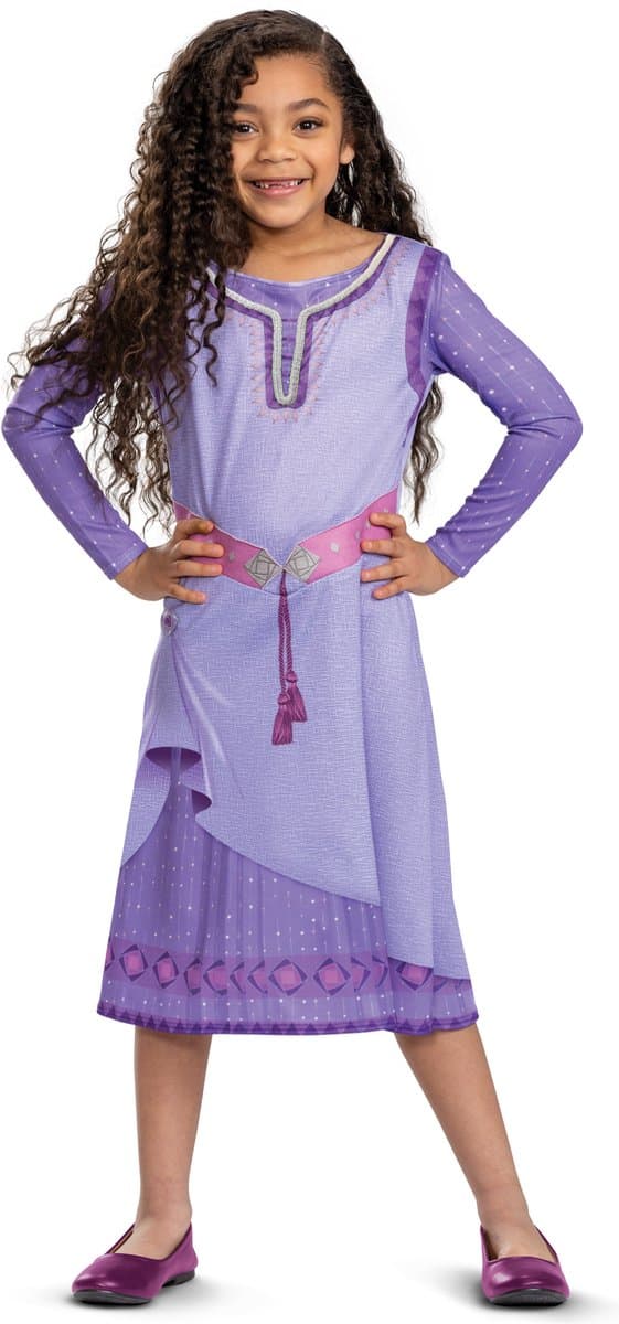 DISNEY - WISH, Asha jurk Classic, Maat XS (3T-4T jaar), Meisjes