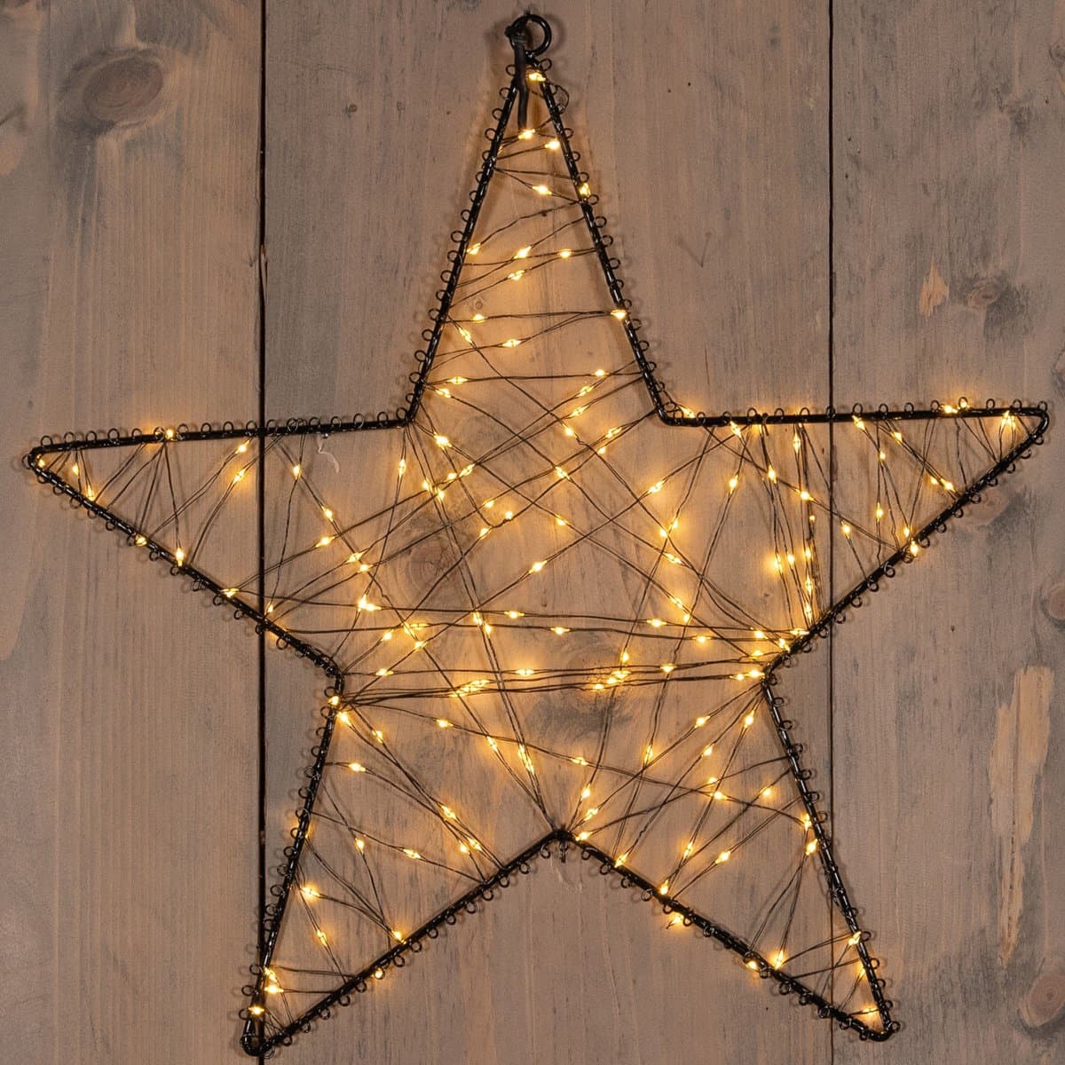 Anna's Collection Verlichte ster - 160 led lampjes - warm wit - D36 cm - verlichte figuren - kerstverlichting