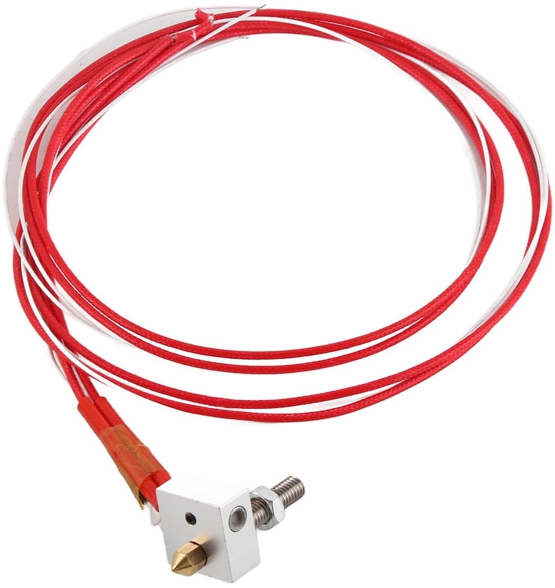 Allecto - Heet uiteinde extruder montage - 3D-printer onderdelen - Verbeterde koeling - 0,4 mm mondstuk - Aluminium verwarmingsblok - Geschikt voo