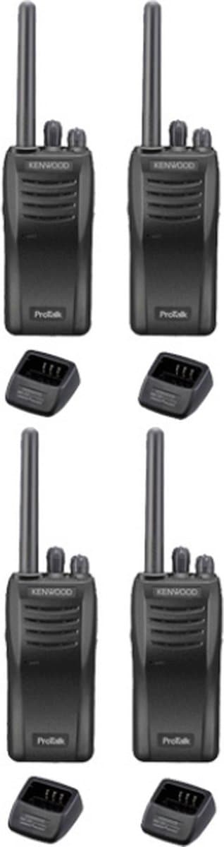 Set van 4 stuks Kenwood TK-3501 PMR446 met tafelladers