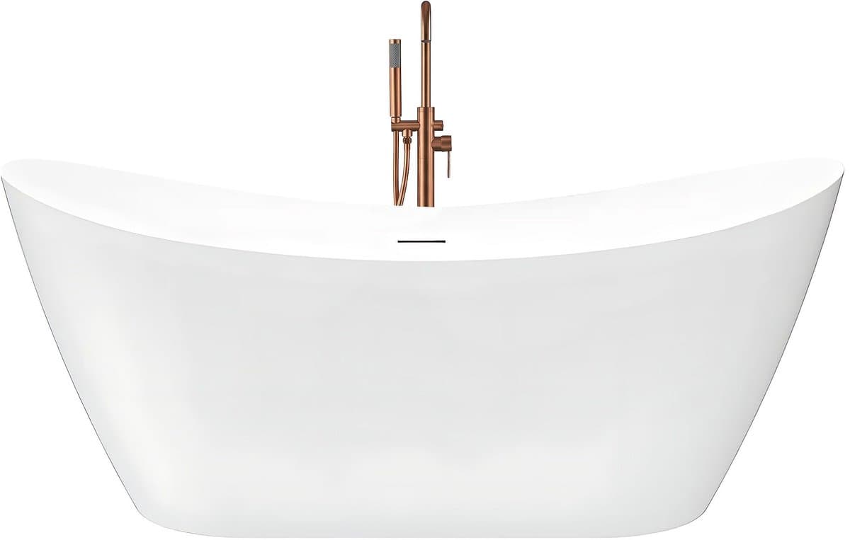 Rea - Badkuip- Ferrano Slim 160 - Wit - Acryl - 160X80X72Cm