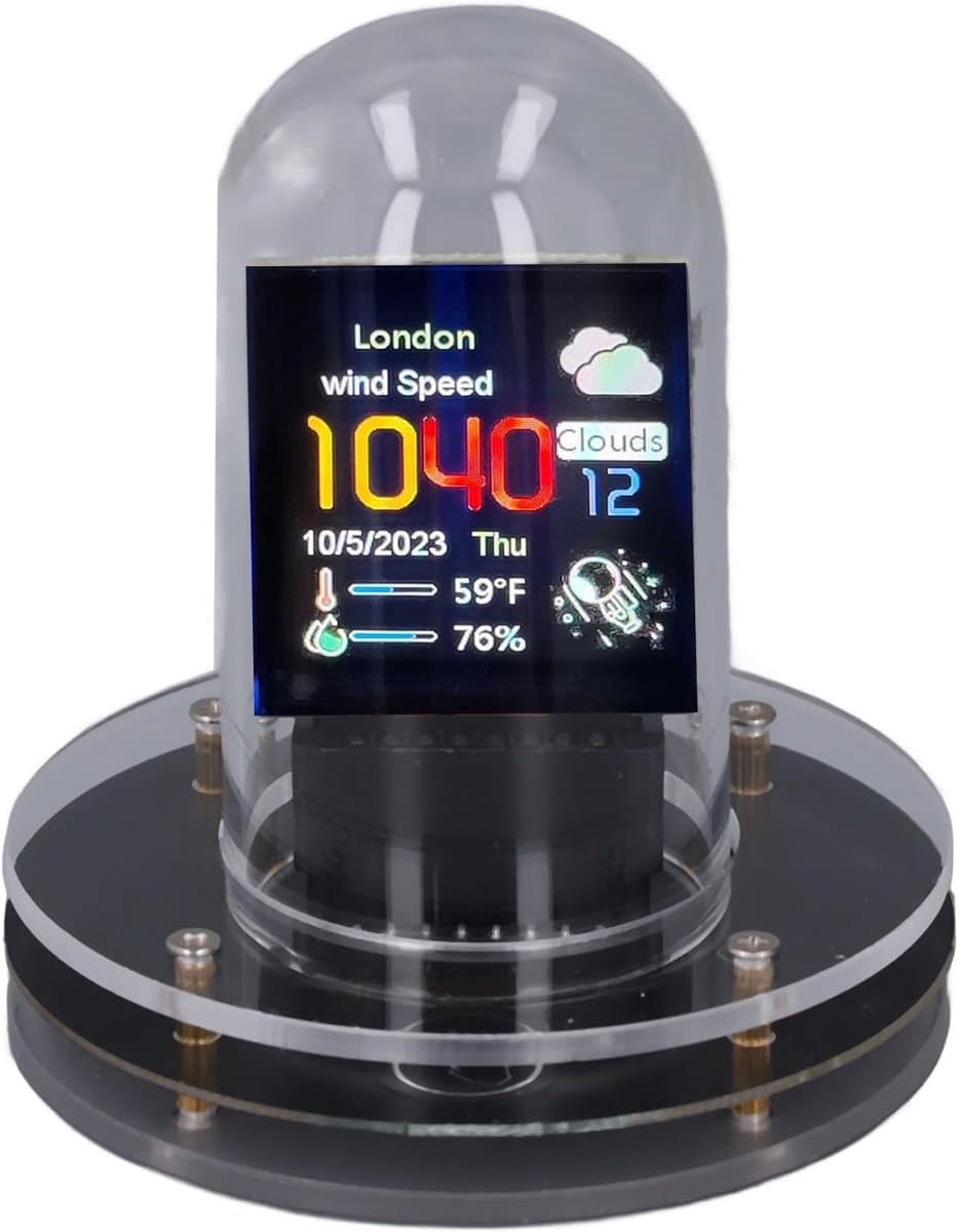 Digitale Klok met Wifi en Nixie Buis Simulatie - 12/24 Uur Weergave