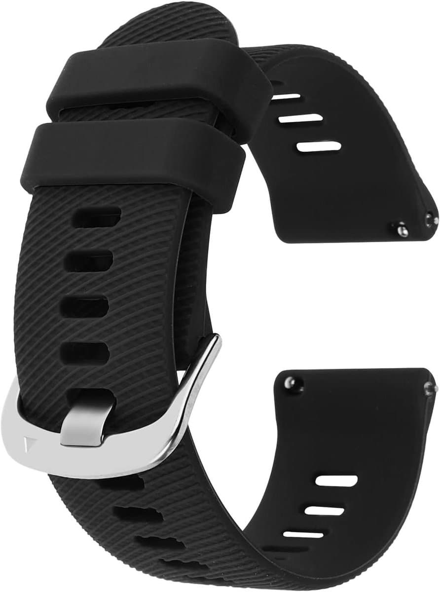 Silicone Horlogebanden Roestvrijstalen Gesp 18mm 20mm 22mm - Waterdichte Sportbanden voor Smartwatches - Heren en Dames