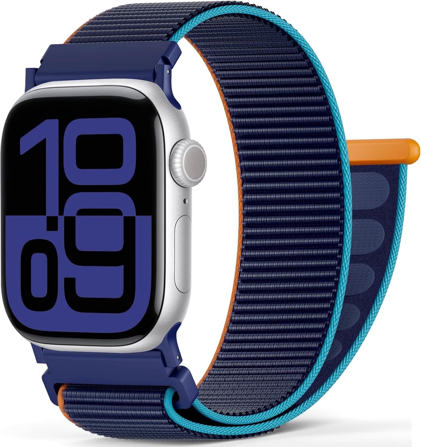 Nylon band geschikt voor Apple Watch 38mm 40mm 41mm 42mm 44mm 45mm 46mm 49mm - vervangband - duurzaam materiaal - ShopVlot