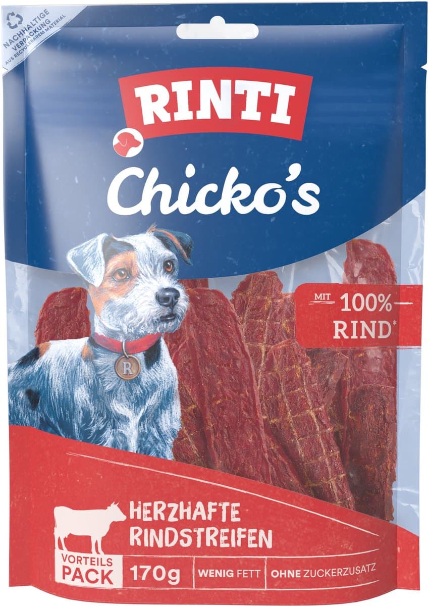 Rinti - Chicko rundvleesreepjes - 9x170g