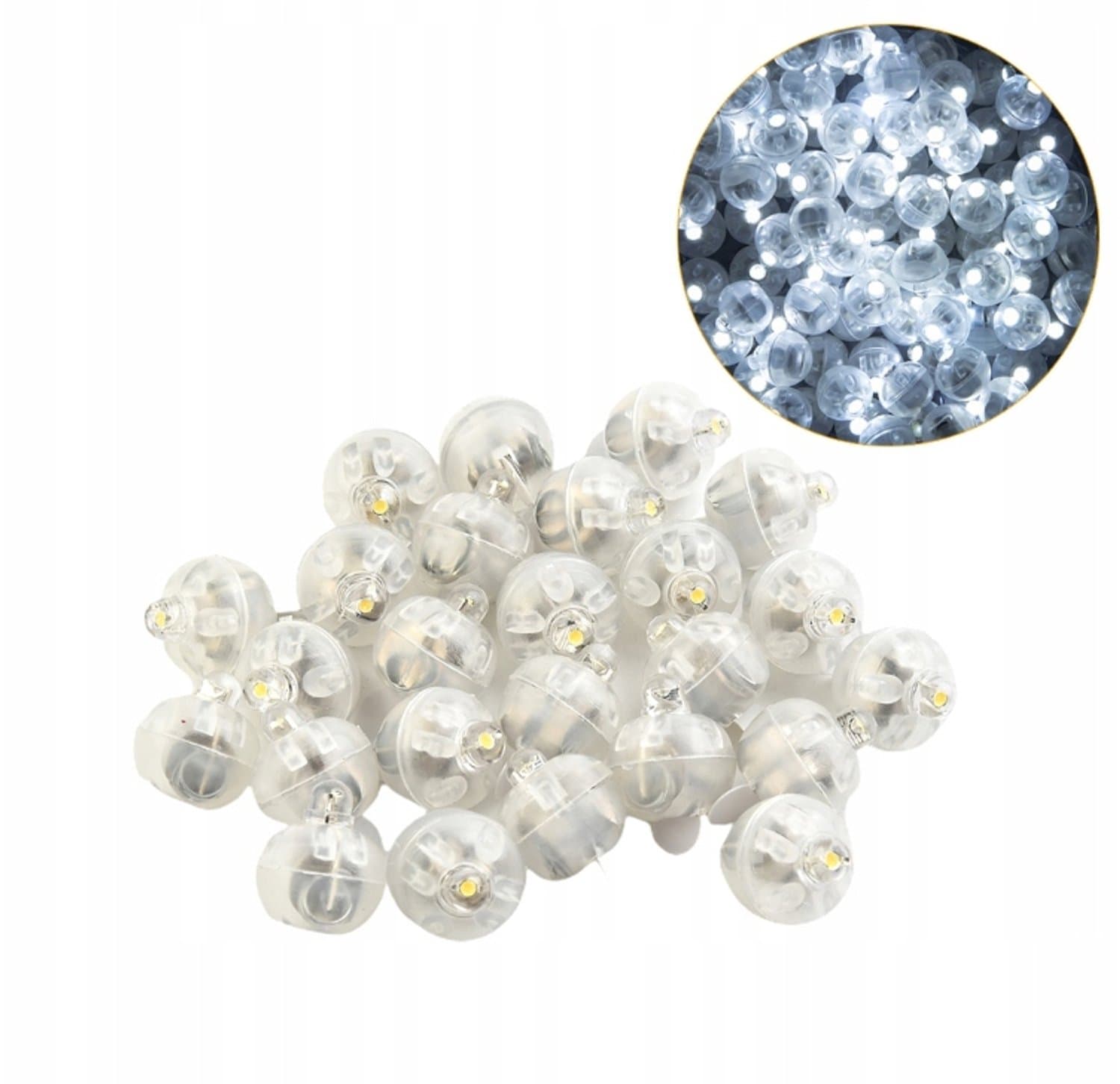 LED Lichtjes voor Ballonnen & Decoratie (10 stuks) - Koel Wit