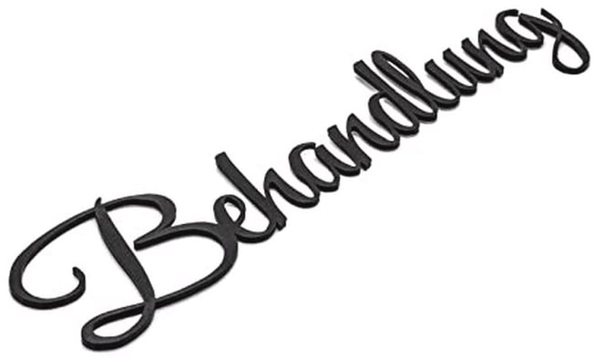 Zelfklevend deurbordje met belettering - Handgemaakt en uniek
