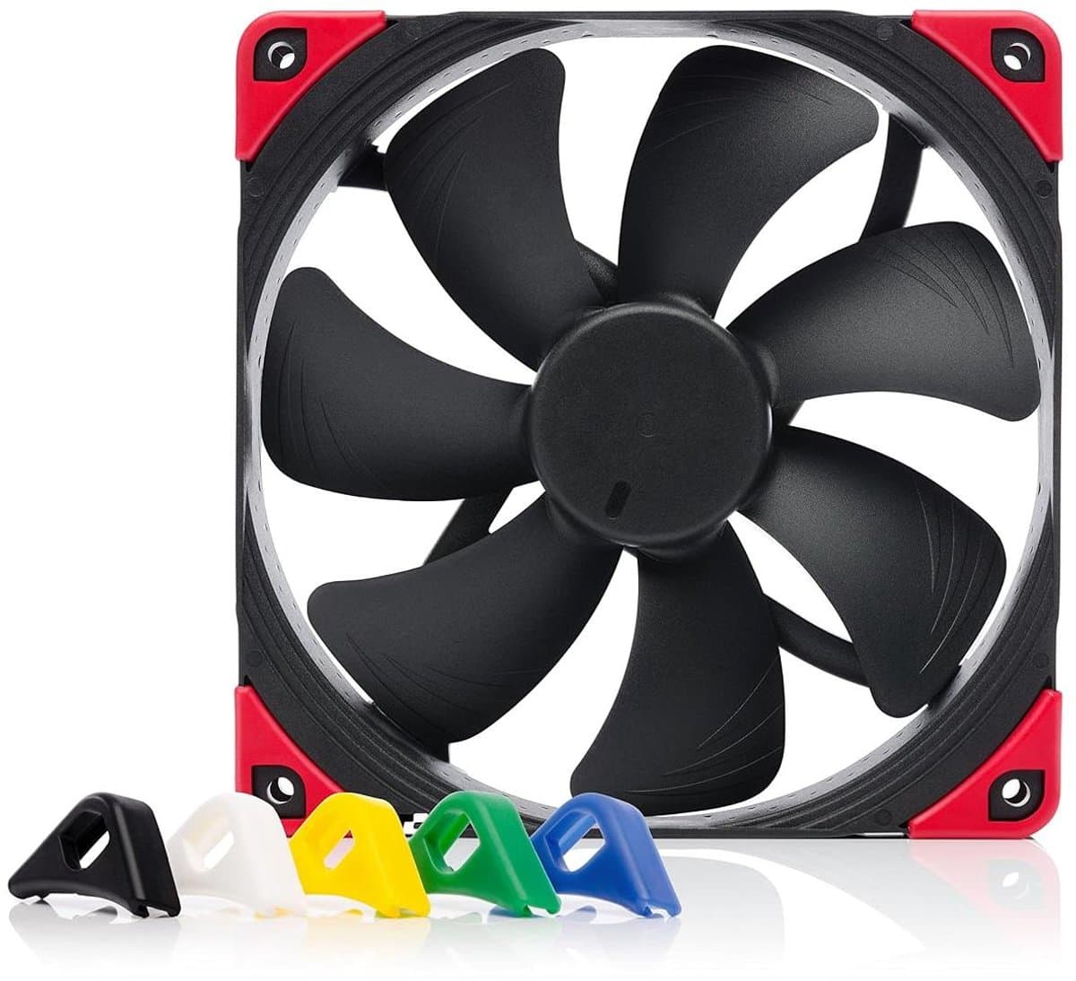 Stille PC Ventilator - Computer Fan - Koeling Optimaliseren - Verwisselbare Kleurdelen - 140mm - Zwart