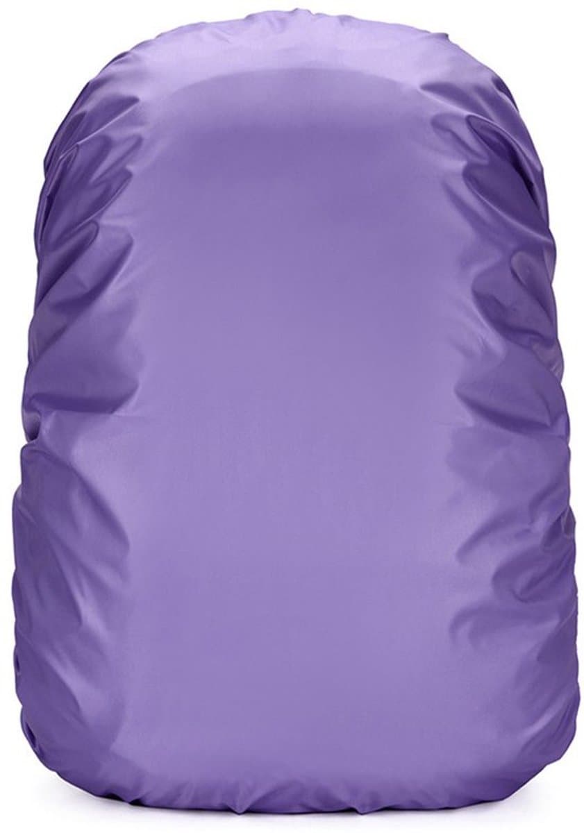 Paarse regenhoes voor rugzakken van 45 liter (35-45 inch), ultra-waterdicht (2000 mm), verbeterde super meerlaagse constructie, antislip gespbanden.