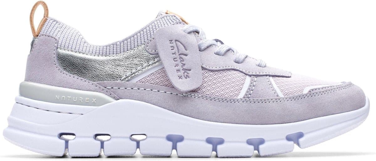 Clarks Nature X Cove - dames sneaker - Paars - maat 41.5 (EU) 7.5 (UK)