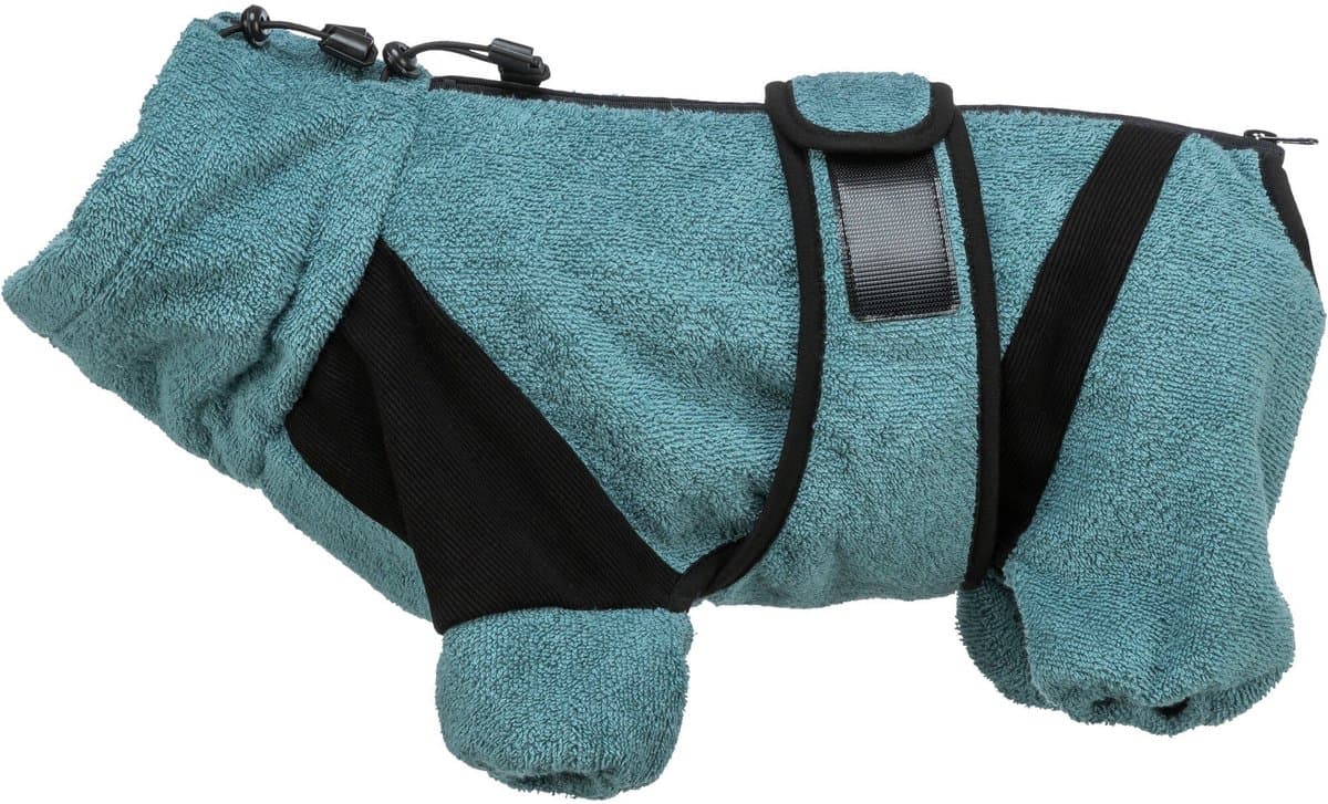 TRIXIE Badjas/overall badstof petrol 46 CM