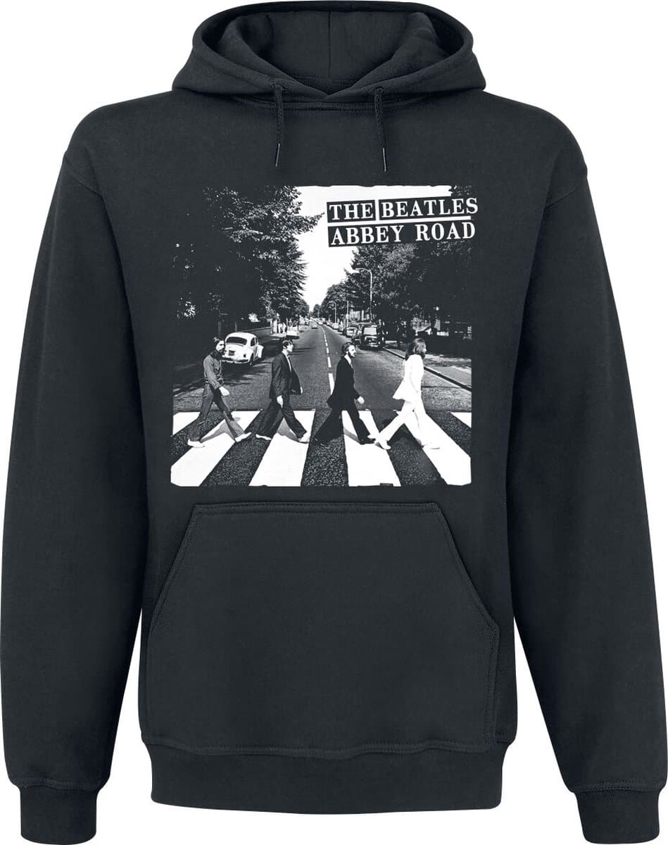 Beatles Abbey road Heren Trui met capuchon - zwart - XXL