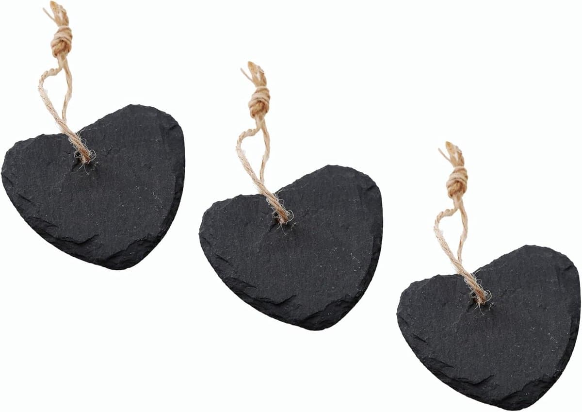Plantenetiketten 3x4 set leisteen voor het labelen van kruidenetiketten en kruidenpluggen (3, set van 4 leisteenpluggen)