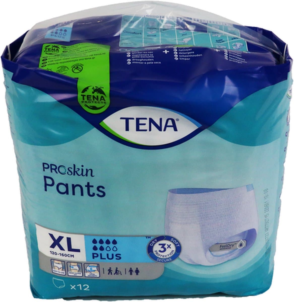 Tena Proskin Pants Plus - Xlarge- 4 x 12 stuks voordeelverpakking
