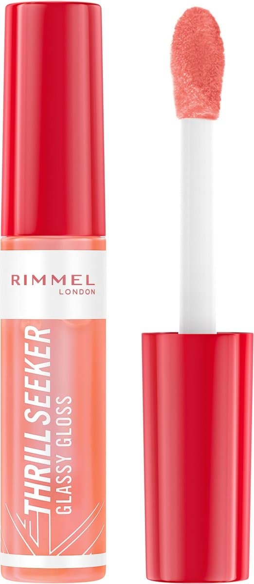 Rimmel Thrillseeker Glassy Gloss 250 Peachy Vibes hydraterende glans met hyaluronzuur