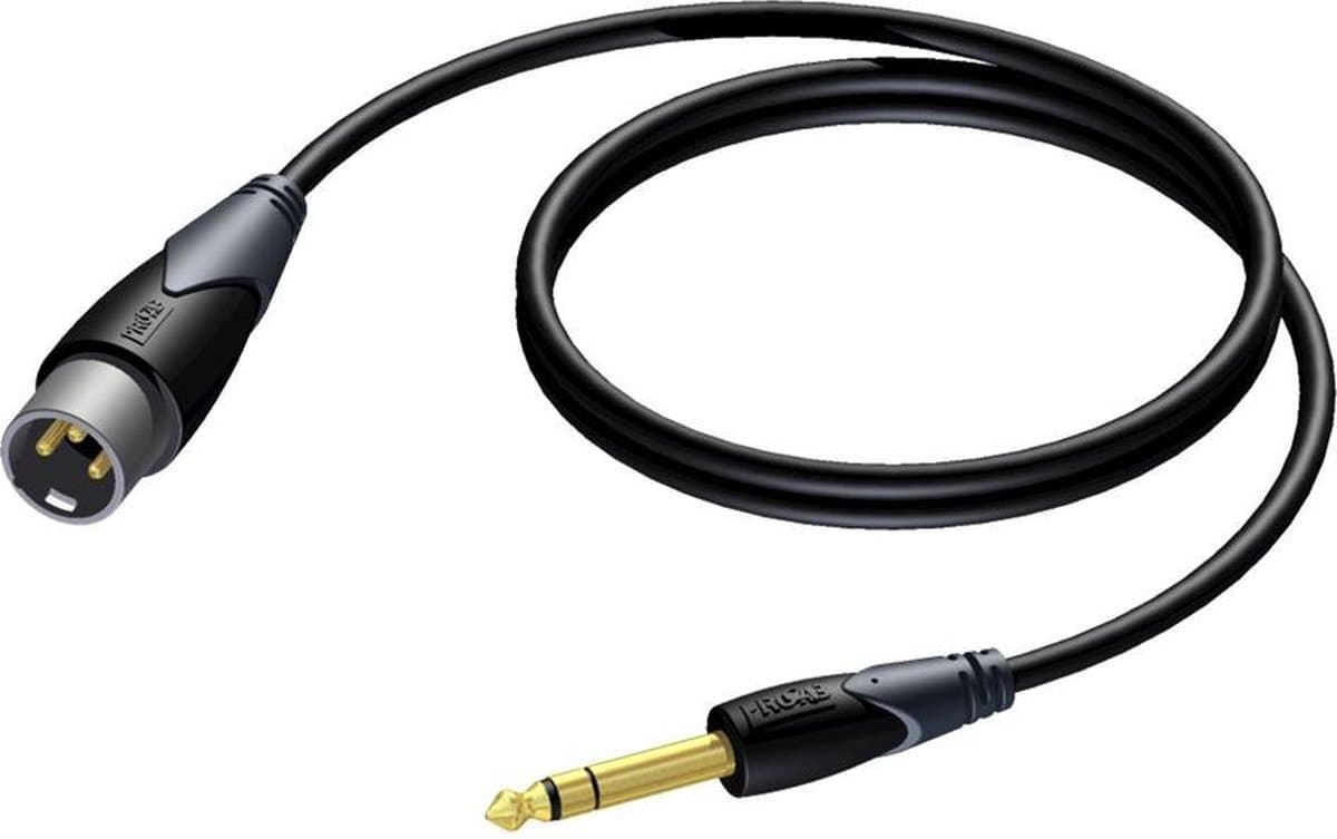 Procab CLA724 XLR (m) - 6,35mm Jack stereo (m) audiokabel - 5 meter