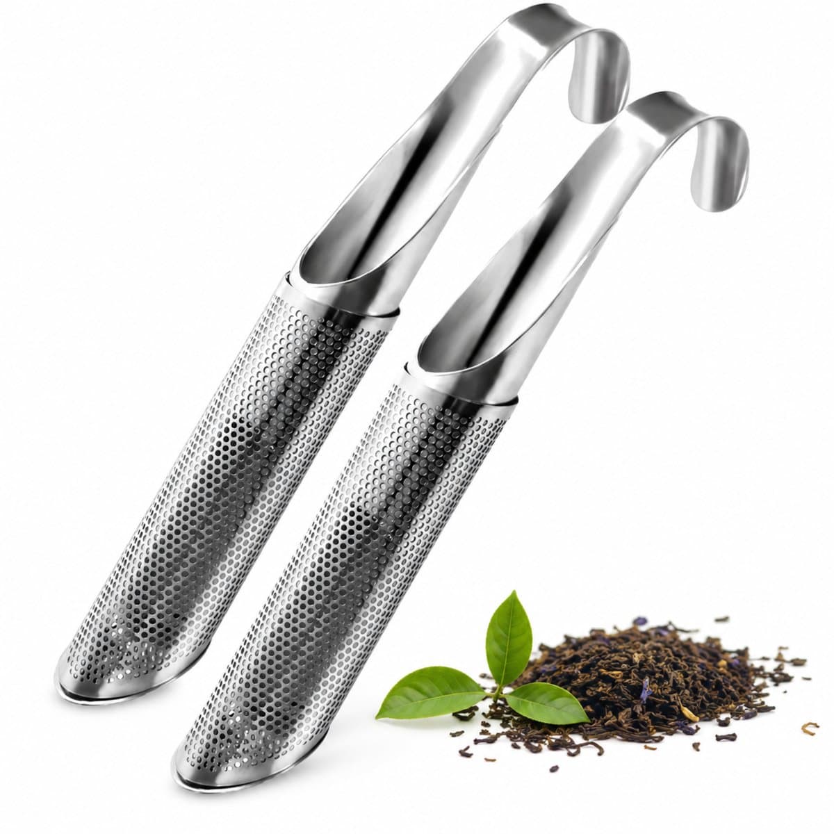 Knaak Theezeef Set - 2 Stuks - RVS Theefilter Voor Losse Thee - Fijnmazige Thee Infuser - Thee Ei - Kruidenfilter