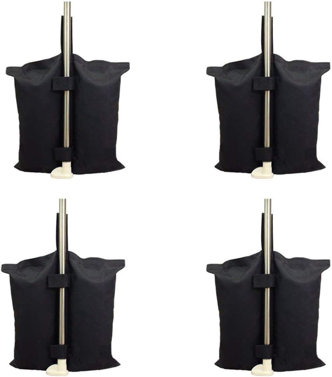 SnelShoppen - 4 Stuks Gewichtszakken voor Pop Up Tent - Universele Pasvorm, Waterdicht, 43x40cm, Ideaal voor Tuin, Camping, Feesten, Zandzakken