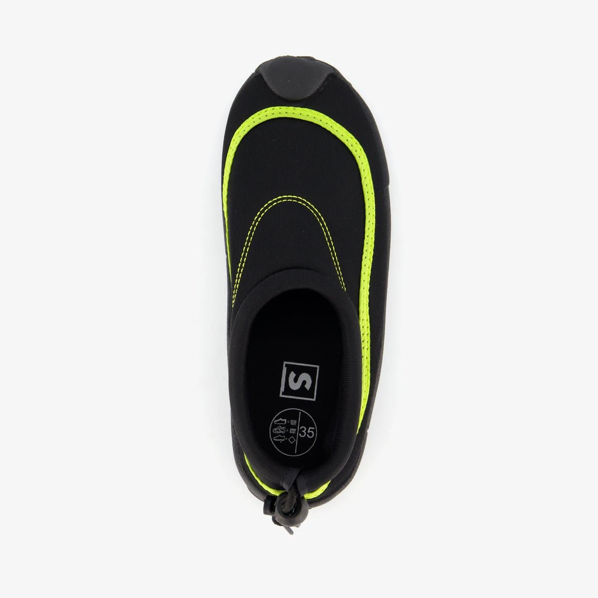 Waterschoenen met aantrekkoord zwart geel - Maat 30