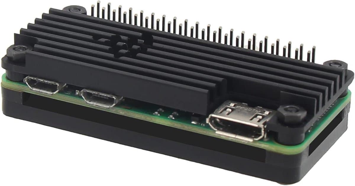 Aluminium Behuizing - Passieve Koeling - Computer Beschermen - GPIO Header - 6.5 x 6.5 cm - Zilver