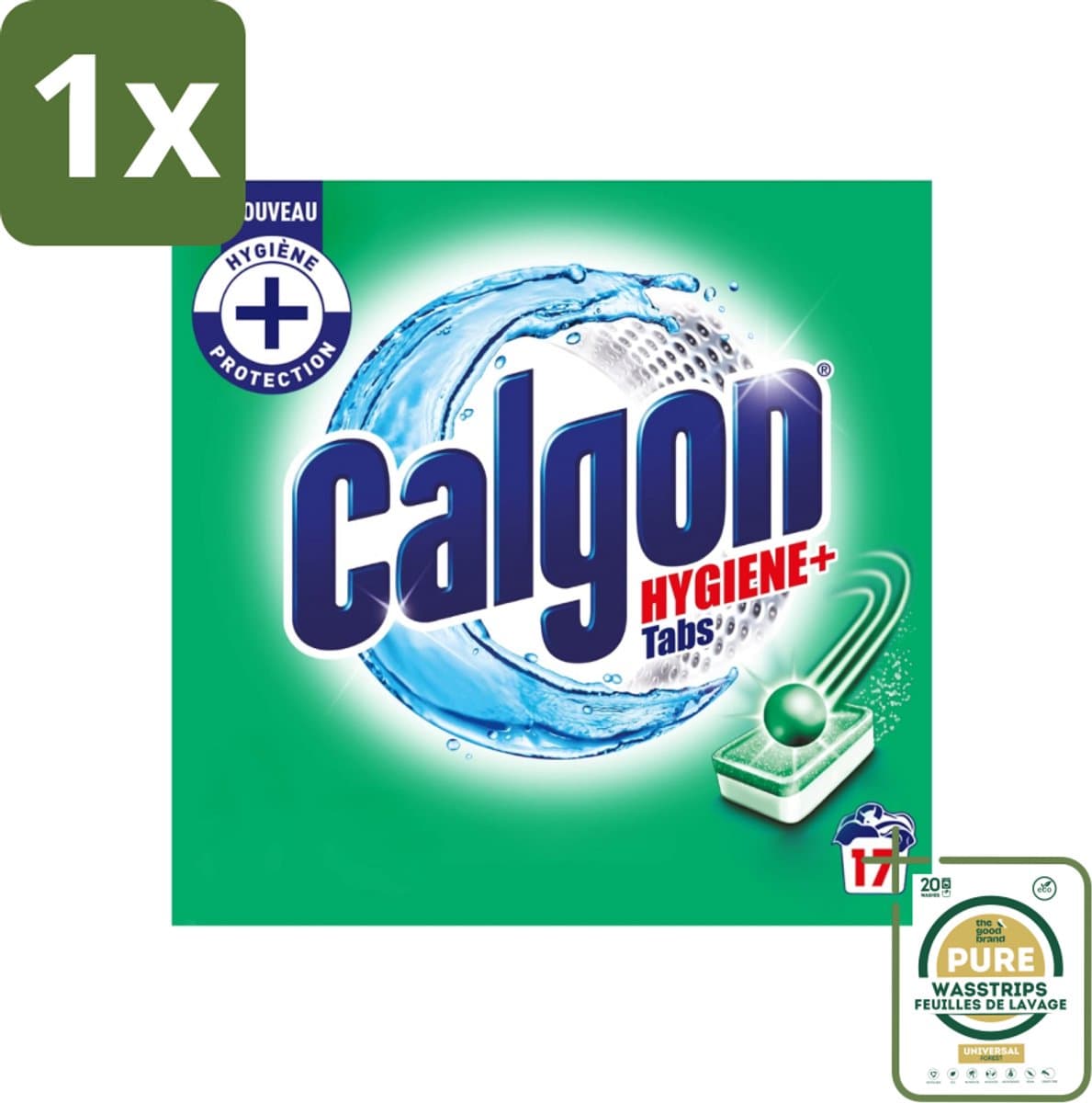 1 x Calgon - Ontkalkingsmiddel - 221 g - 17 Capsules- Ontkalken Wasmachine - Kalkaanslag - Wasmachine Reinigen - Wasmiddel - Wasmachine Beschermen
