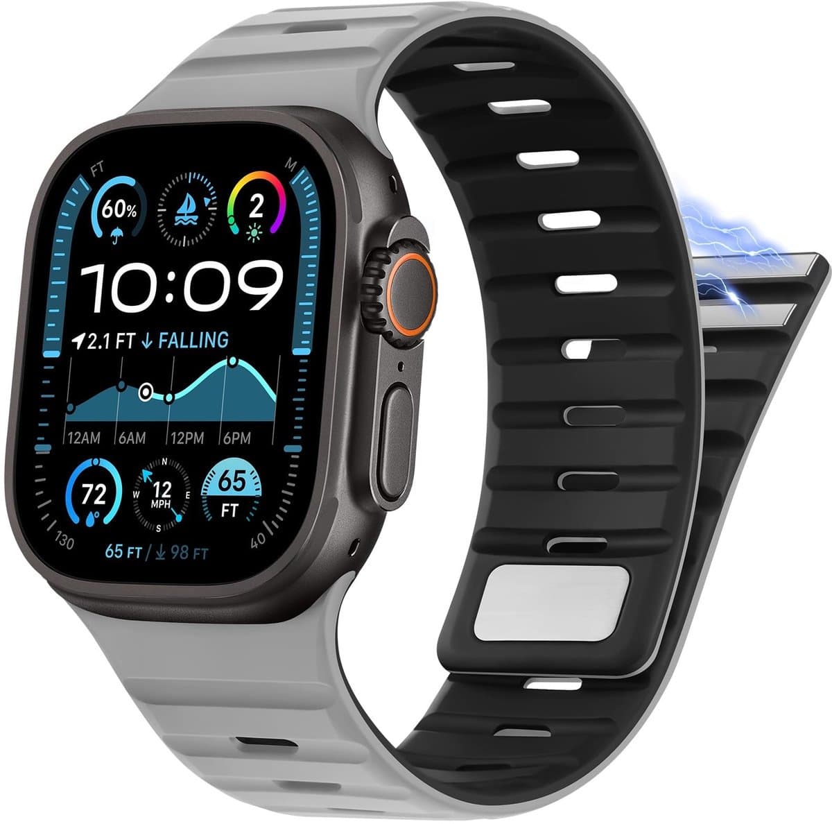 Elzusha - Sportieve Magnetische Armband voor Apple Watch