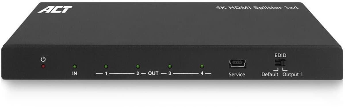 ACT AC7832 1 x 4 HDMI Splitter