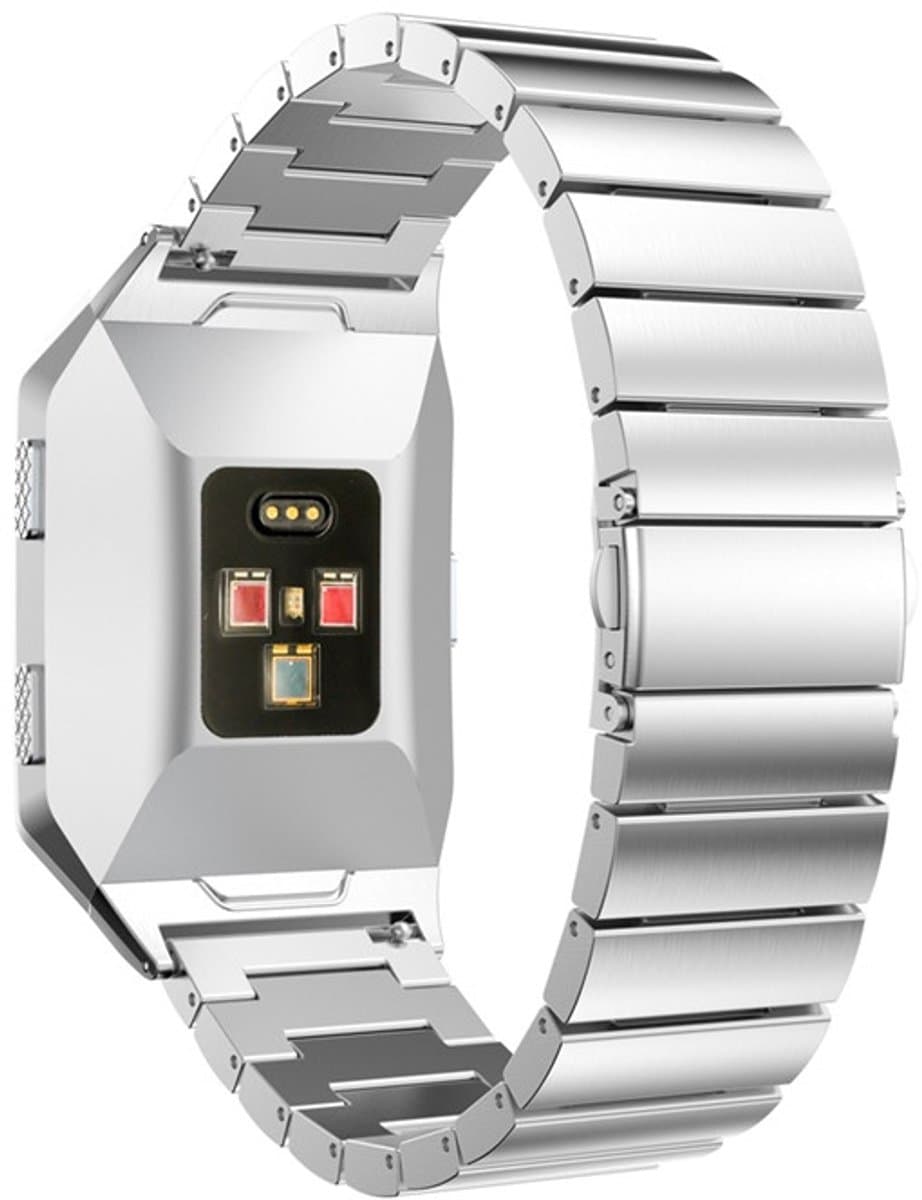 Voor FITBIT Ionic roestvrij stalen horlogeband (zilver)
