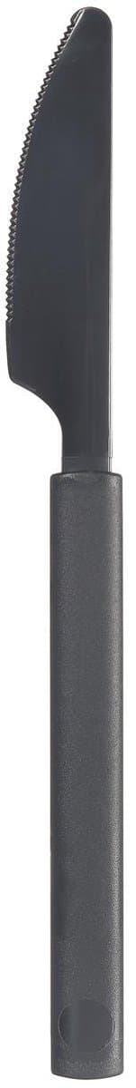 Duni kunststof messen Granite 19cm - herbruikbaar bestek 6 stuks.
