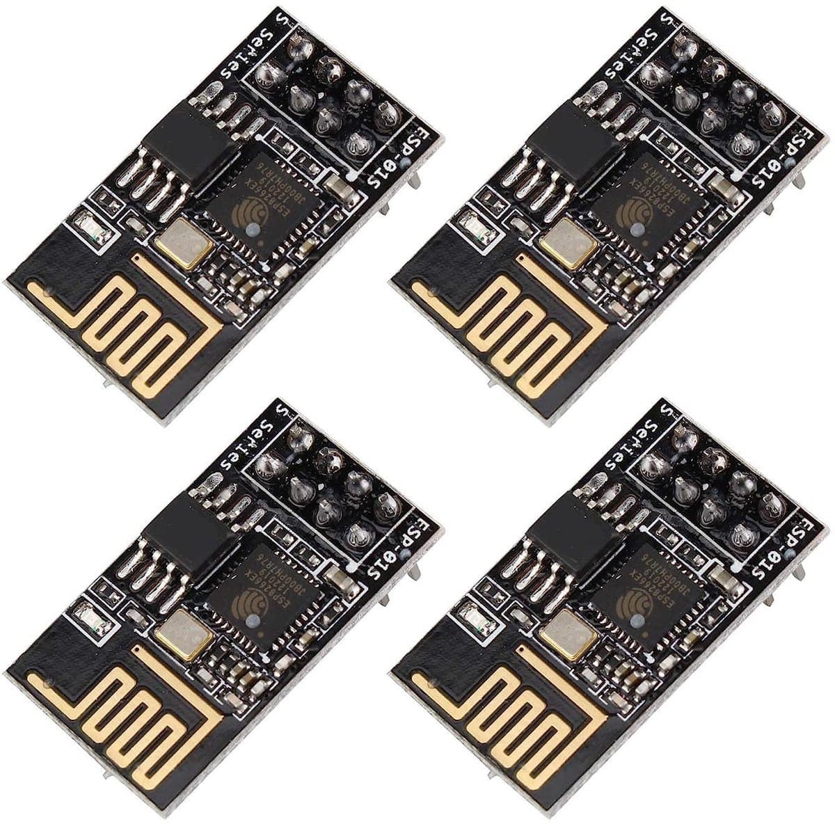 Allecto - WiFi Module - ESP8266 - Hoge prestaties - 4PCS - Draadloze Ontvanger - 1MB Flash Geheugen - Geschikt voor Arduino en Raspberry Pi