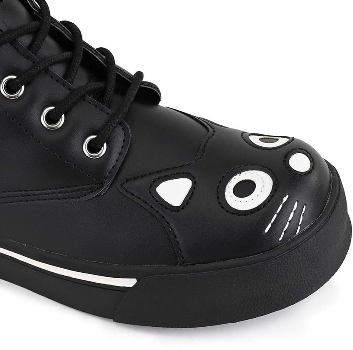 T.U.K. Kitty Sneaker Combat Boot Dames Hoge sneakers - zwart - EU40