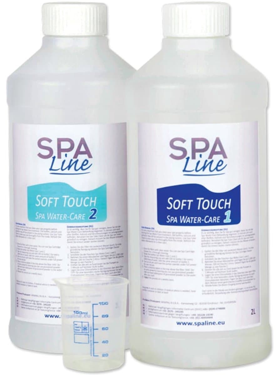 SpaLine Soft Touch – Spa Water Care Set 2 x 2 Liter – Voor Helder Spa Water en Biofilm Preventie