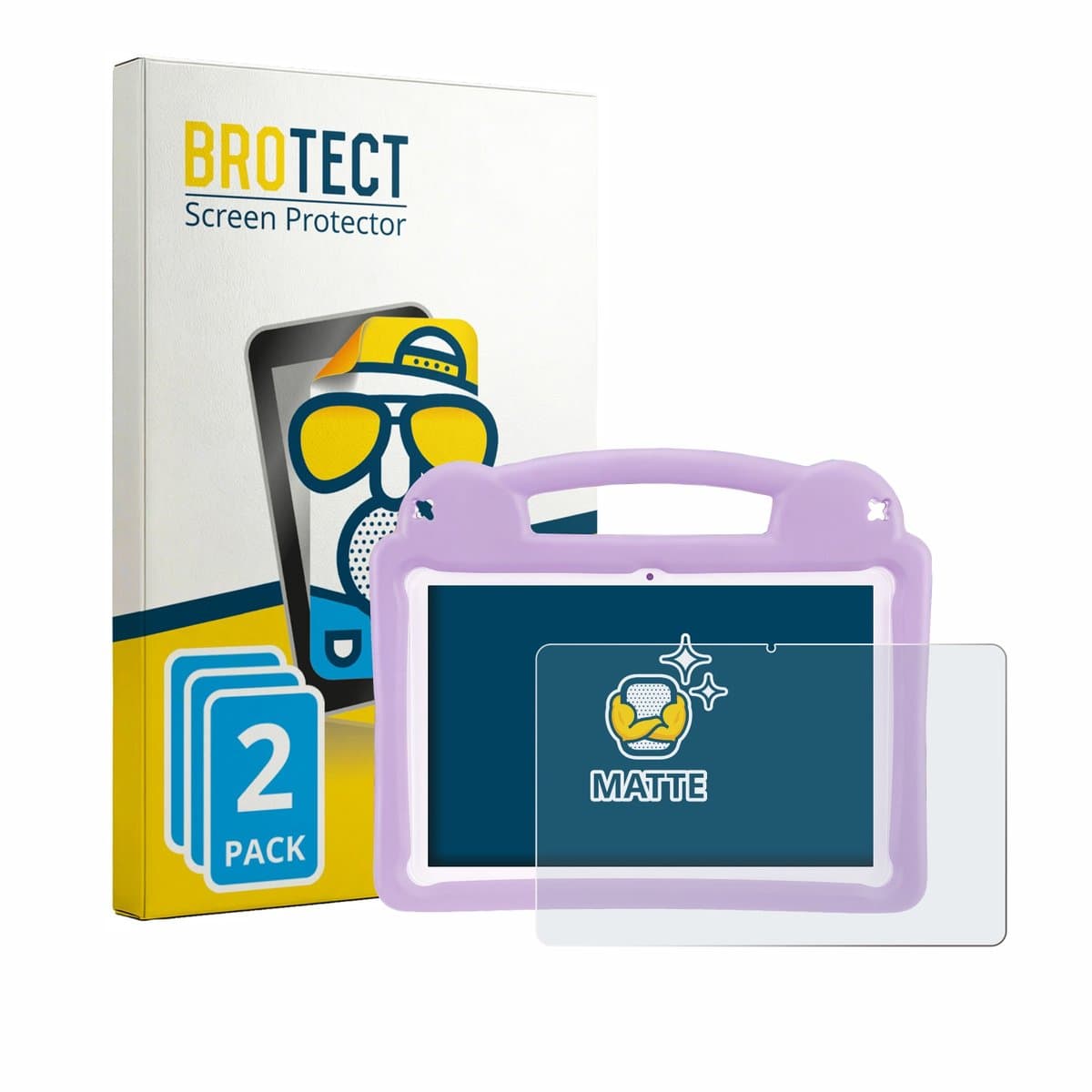 BROTECT - Screenprotector voor LETGOSPT Kids Tablet 10.1" - Folie Beschermfolie matte 2 Stuks