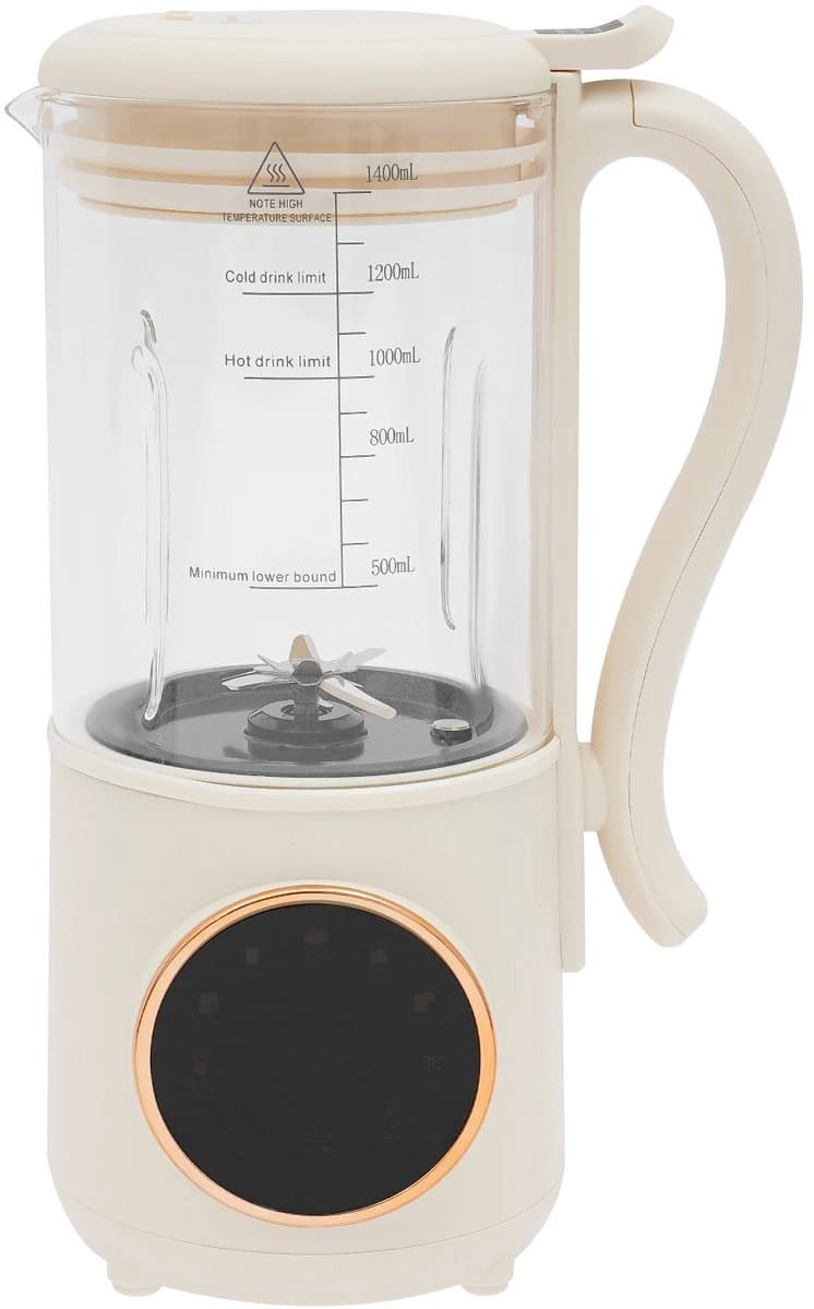 Geargalaxy Melkmachine - Sojamelkmaker - Havermelkmaker - Amandelmelkmaker - 1,4 Liter - Voor Zelfgemaakte Plantaardige Dranken - Wit
