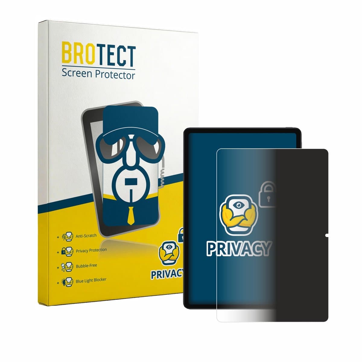 BROTECT - privacy screenprotector voor Xiaomi Redmi K Pad 2 - Folie Beschermfolie Blauwlichtfilter