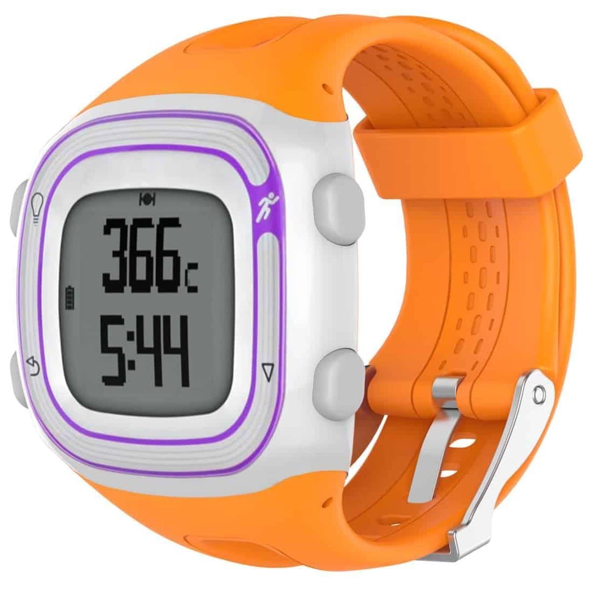 Siliconen sport polsband voor Garmin Forerunner 10/15 (oranje)