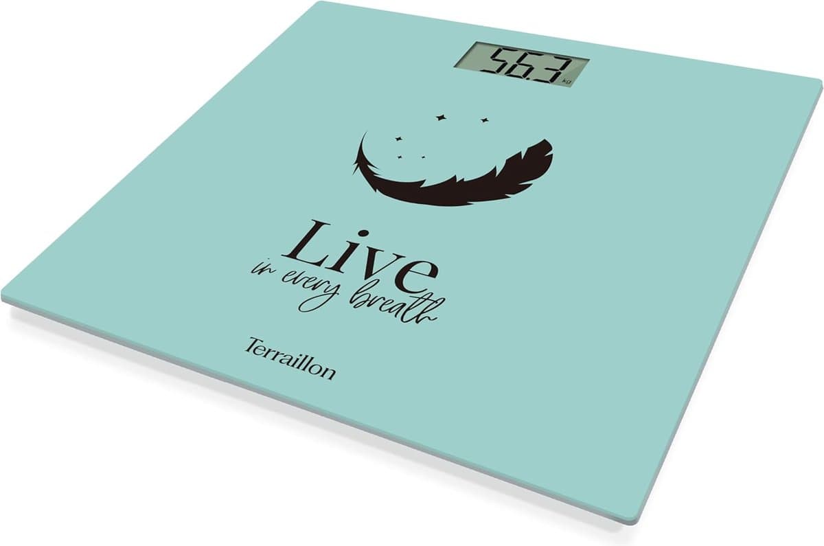 Terraillon One Pastel Live Personenweegschaal - Compact, Ultradun en Verfrissend