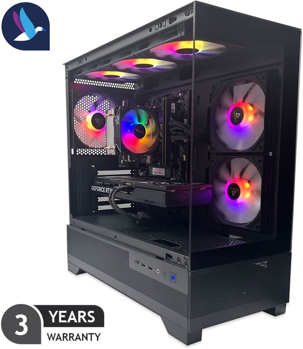 Diamond XXL Gaming PC - AMD Ryzen 7 5700X - NVIDIA RTX 5060 - 32 GB RAM - 1 TB SSD - WiFi