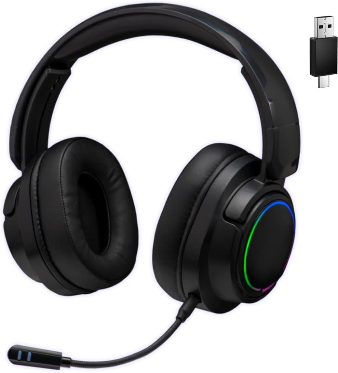 REN® Game headset draadloos - Headset - Game headset - Gaming headsets - Zwart -21cm x 19cm x 10cm
