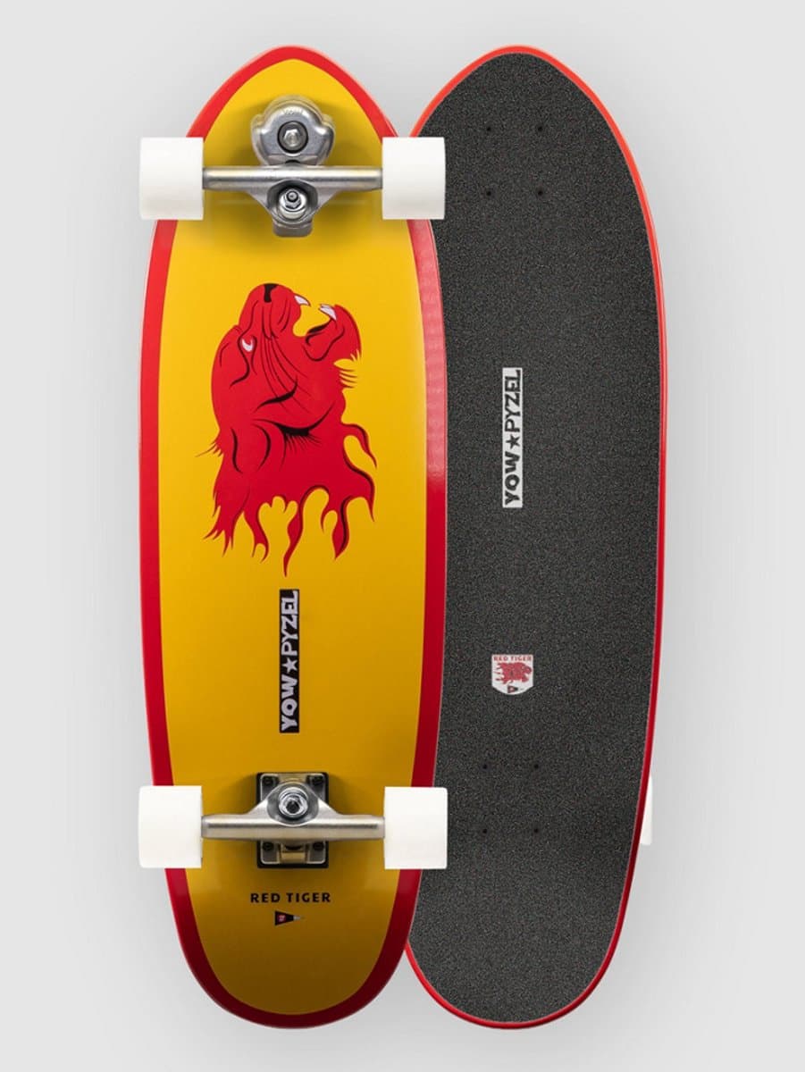 Yow Red Tiger 32.6 Pyzel x Yow Surfskate 2026– High performance surftrainer geïnspireerd op Pyzel surfboards