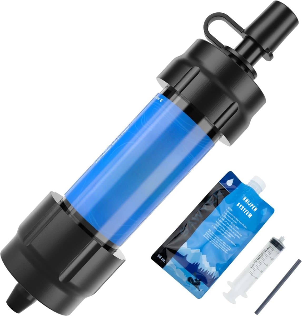 REN® Waterfilter noodpakket - Waterfilter - Blauw- 11cm x 8cm x 21cm