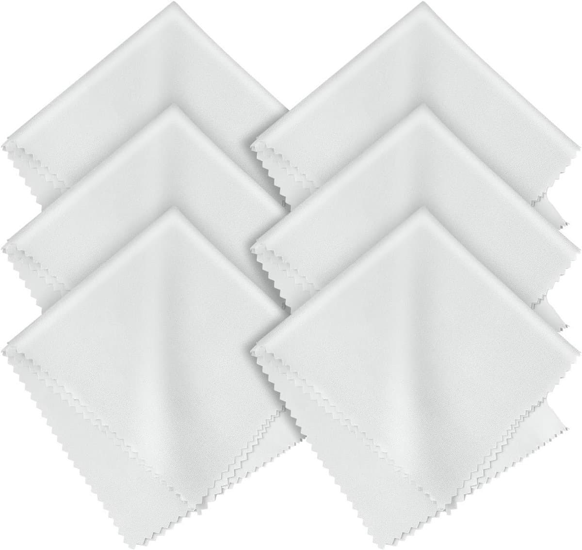 Set van 6 Microvezel Doekjes voor Brillen, Tablets en Camera's (20x20cm)