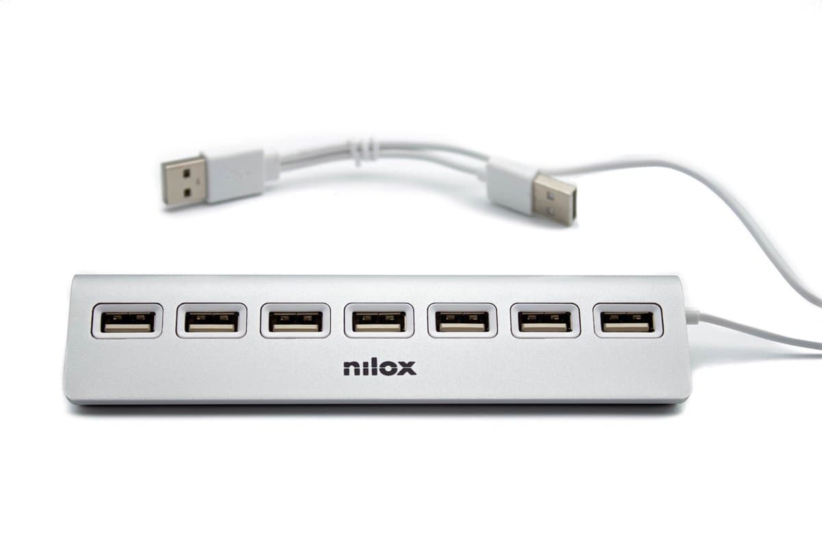 USB Hub Nilox NXHU7ALU2 Grey