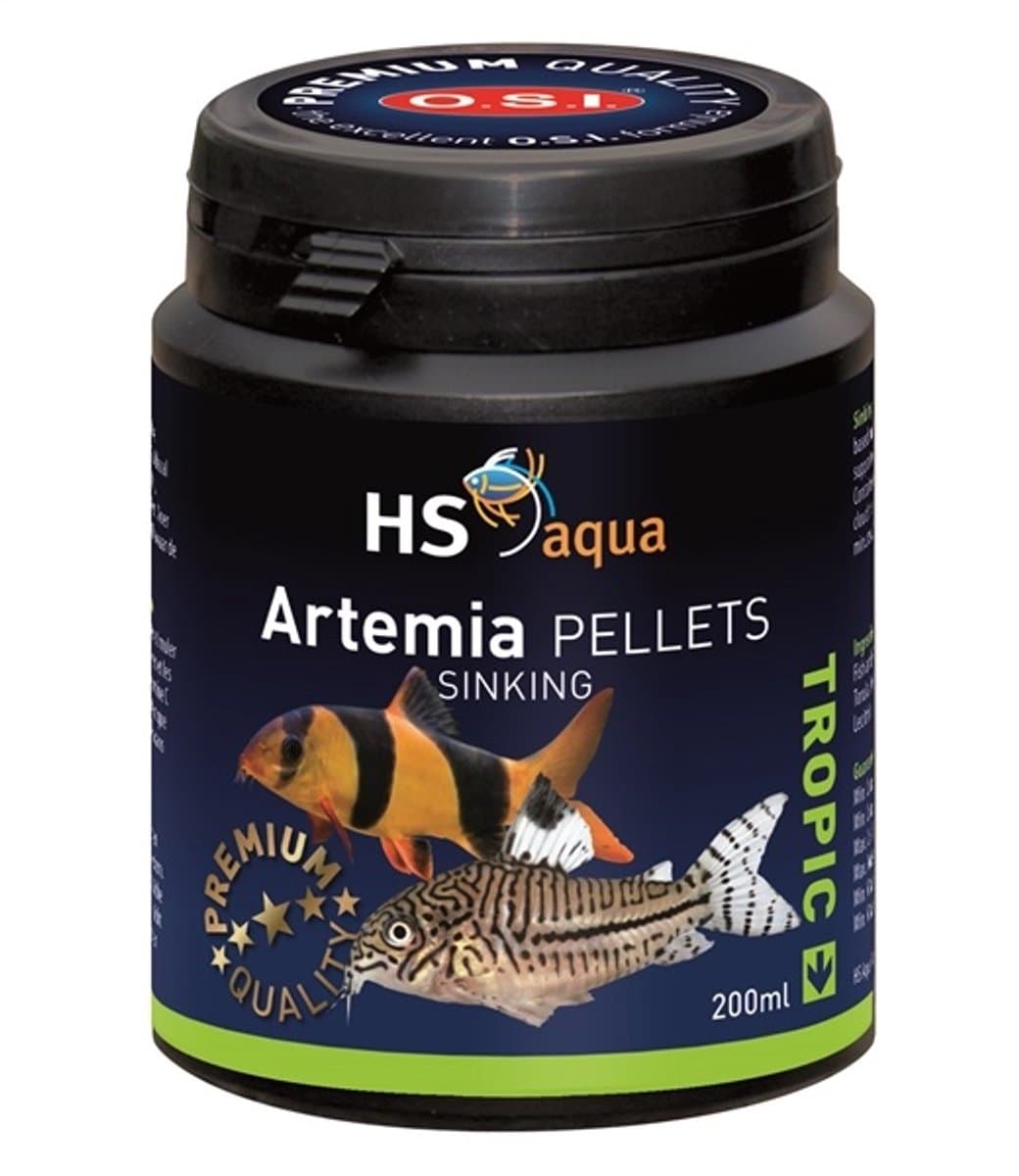 HS aqua - aanvullend pelletvoer van Artemia voor vissen (200 ml)