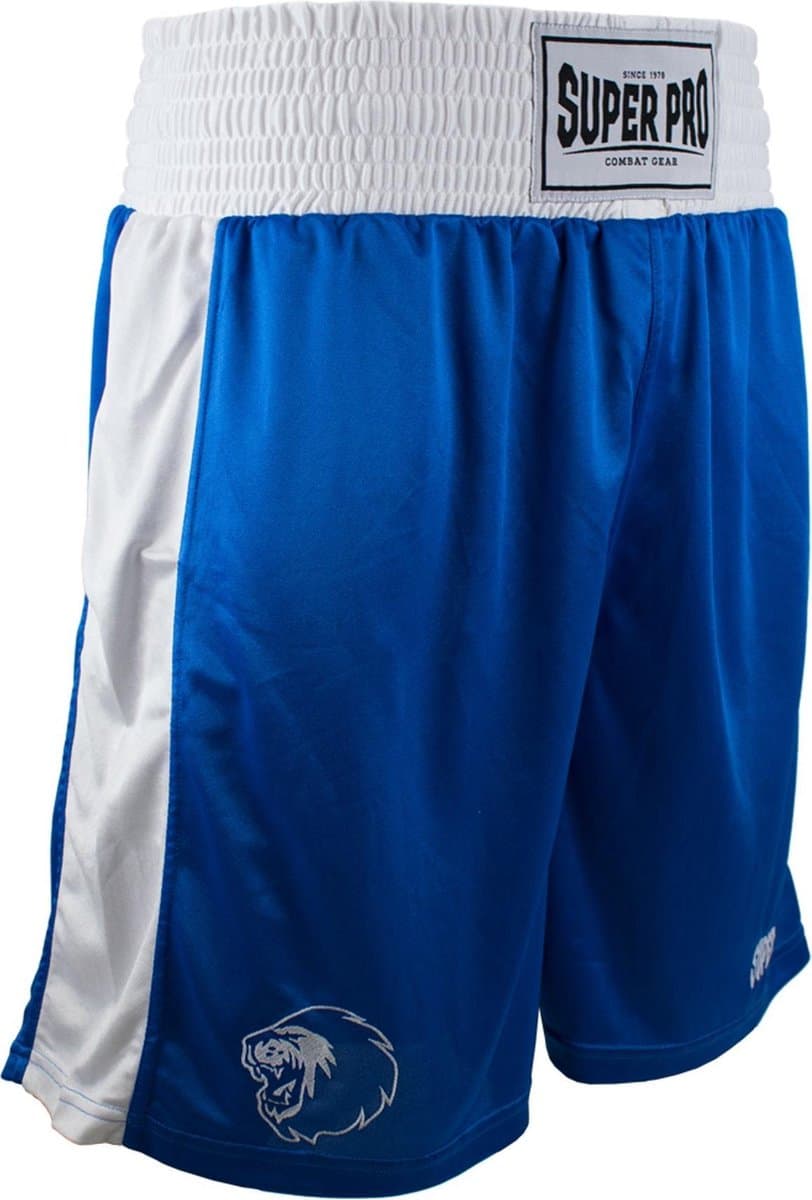 Super Pro Combat Gear Club Boksshort Blauw/Wit Extra Large