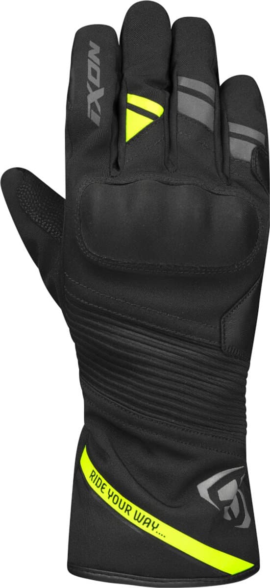 Ixon Pro Midgard Zwart Grijs Bright Geel Waterdichte Handschoenen - Handschoen