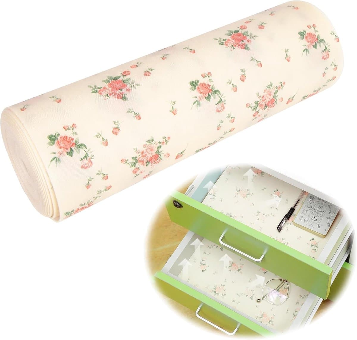 Schuifladenmat voor de keuken - Antislip koelkastmatten, wasbare onderleggers en trays, 30 x 500 cm, ideaal voor keukenorganisatie en bescherming