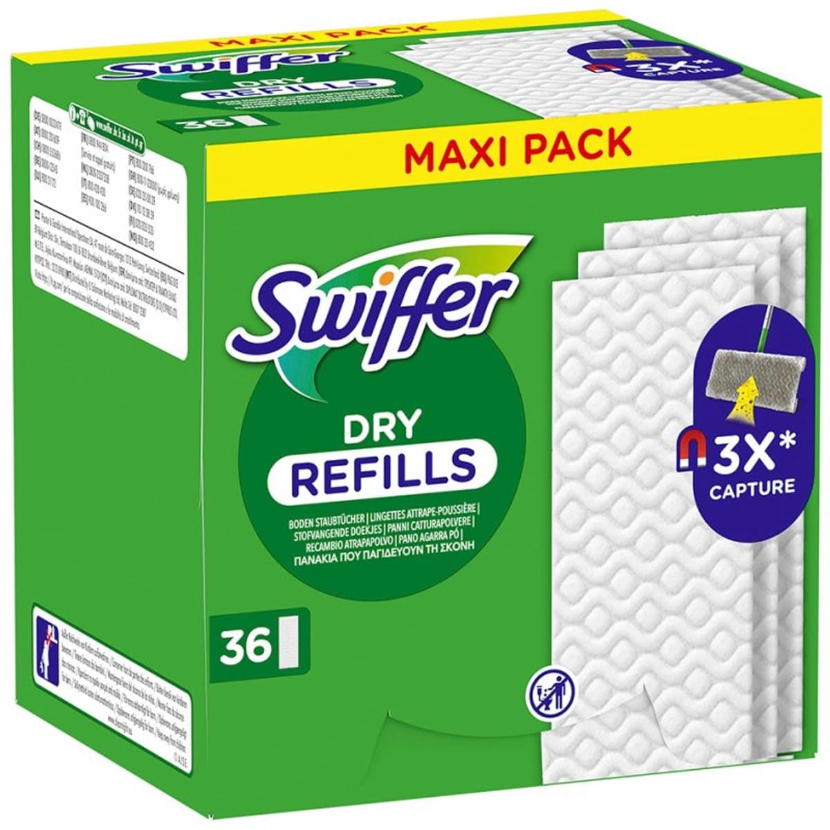 Swiffer droge vloerdoekjes, navulpak, 18 stuks